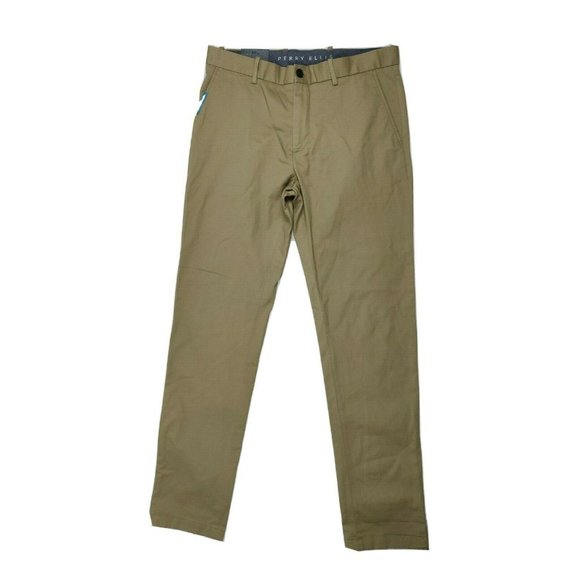 Perry Ellis Mens Pants 32*34 Chino Khaki Resist - Picture 5 of 14